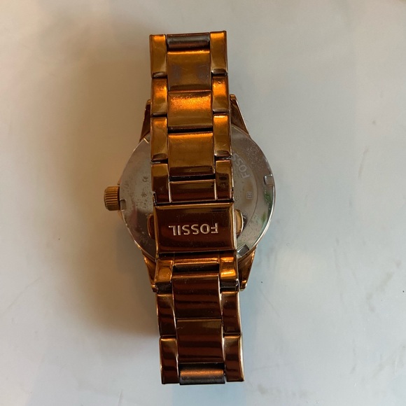 Gold fossil watch in perfect condition - Picture 2 of 2